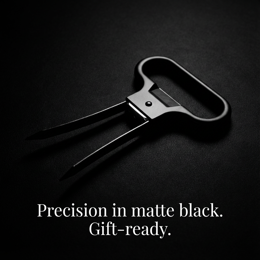 Durand Ah-So premium wine opener precision matte black — for aged and vintage wines
