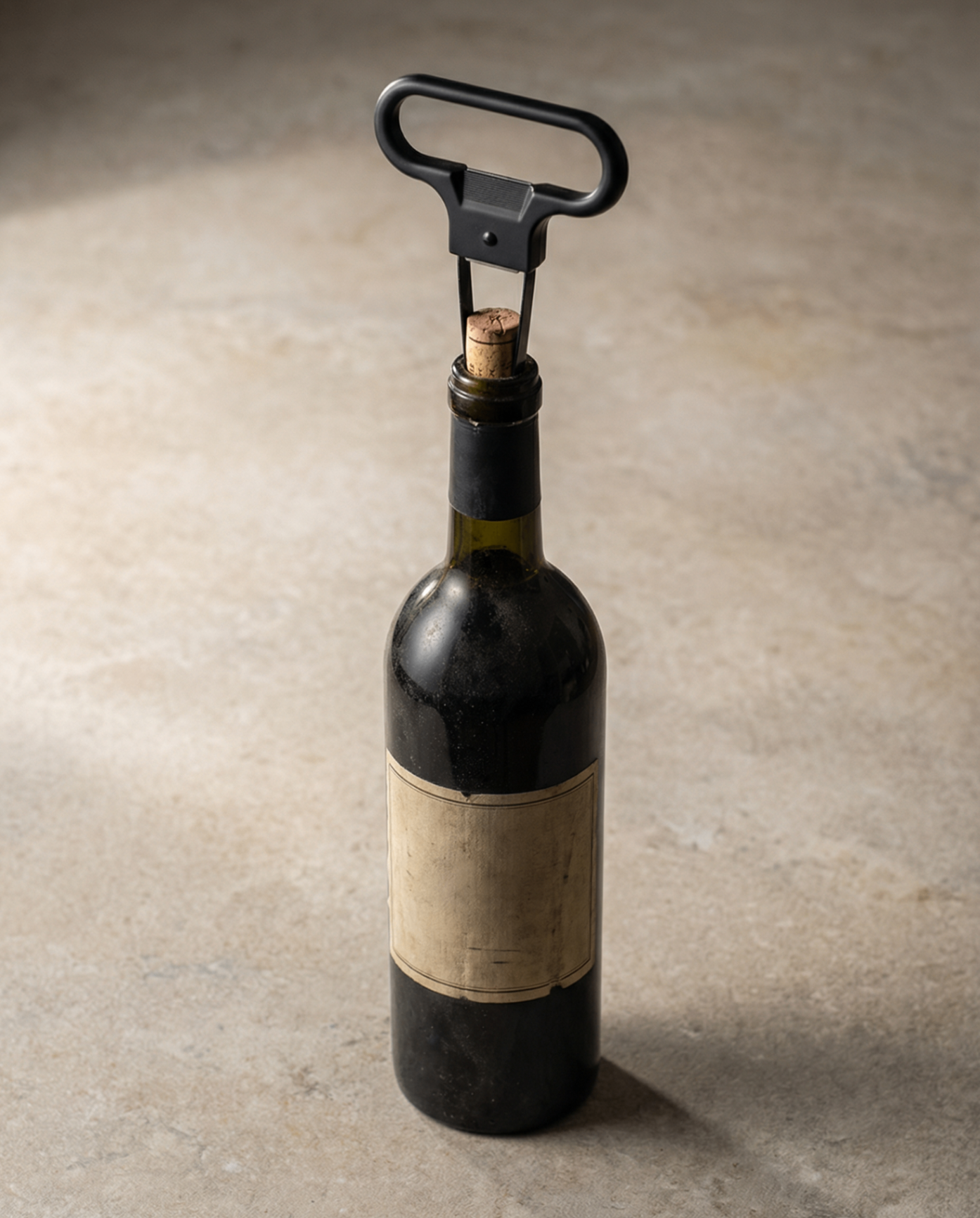SOMM DIGI Ah-So wine opener in action - extracting aged wine cork